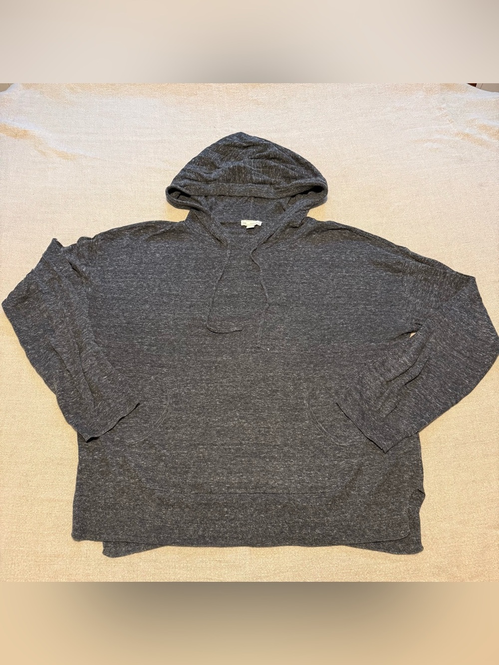 GAP Men's Heather Charcoal Hooded Pullover